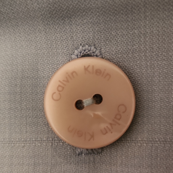 Calvin Klein Light blue lined classic womans blazer  S 8 - Picture 4 of 8